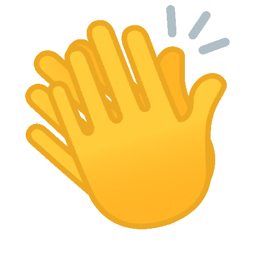 Emoji palmas (gif com fundo transparente)