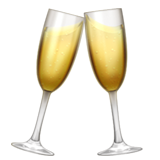 Emoji taça de champanhe png