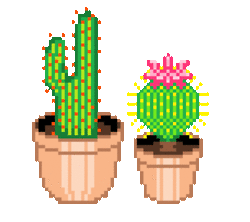 Png de Cactus em pixel