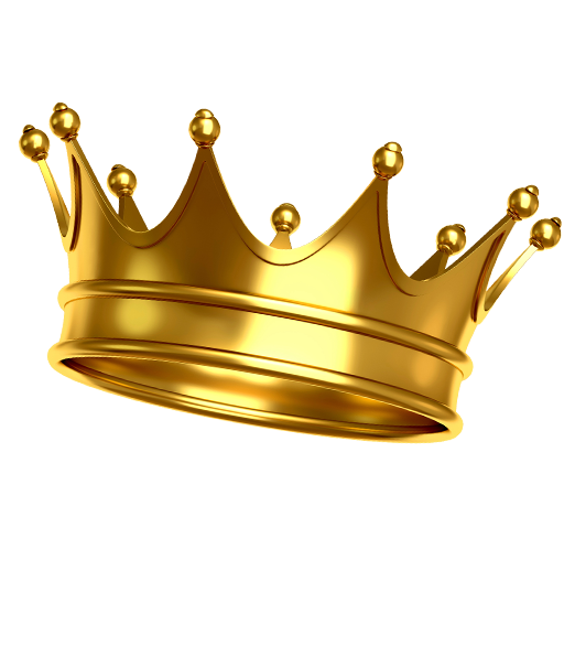 Coroa de rei png e fundo transparente