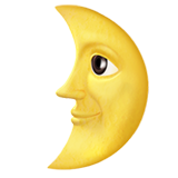 Emoji de lua png e fundo transparente